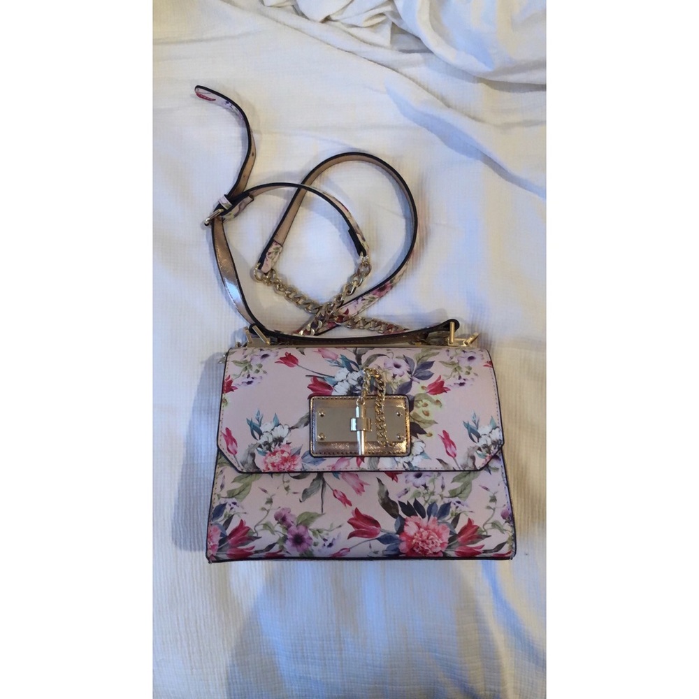 Over the shoulder floral purse